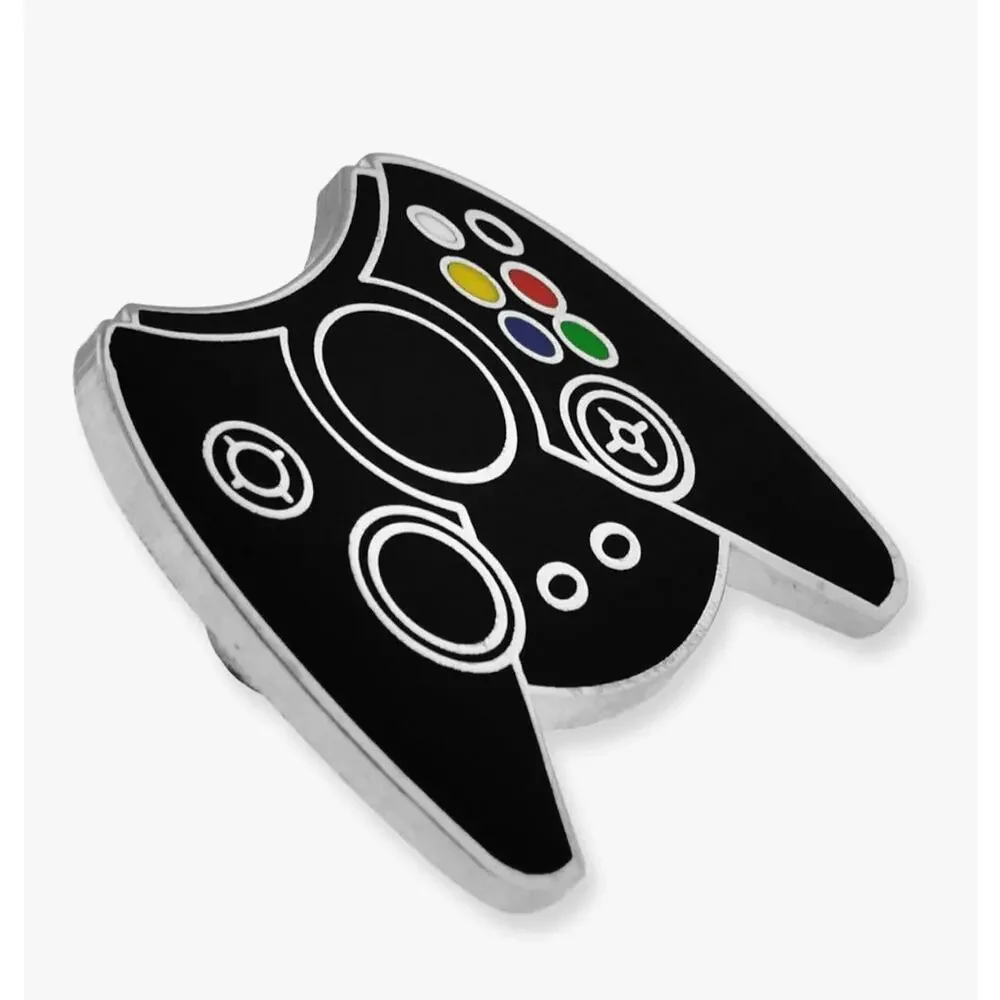 PinMart's Retro Video Gaming Controller Enamel Lapel Pin Set